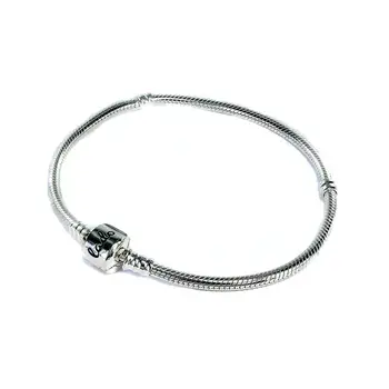 

Chain bracelet silver bead Charm A Your side compatible with PANDORA bead