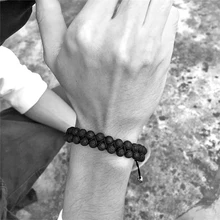 Именные браслеты для мужчин и женщин lovers lava-rock черный Регулируемый ручной тканый веревочный браслет-цепочка браслет «Лучший Друг» женский браслет