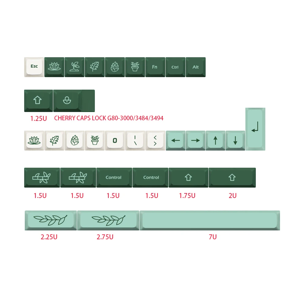 pbt 5-sided dye-sub teclado mecânico keycap para mx switch com 6.25u 7u espaço