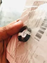 Carofeez-Anillo de piedras de imitación tipo circón para hombre y mujer, joyería negra, accesorios para amantes