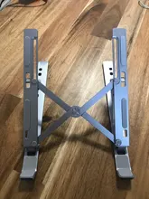 GOOJODOQ-Soporte para ordenador portátil, soporte de aleación de aluminio plegable, para Notebook, MacBook Pro y tableta