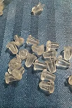Lote de pendientes de silicona blanda, ganchos traseros, tapón de oreja, accesorios de joyería de seguridad, 200 unidades