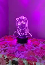 Two-Figure Nightlight Lamp Decor-Light Gift Manga Darling Zero Girls Bedroom Anime In-The-Franxx