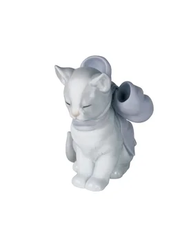 

NAO Figure Desire Fulfilled. Sculpture Decoration Animals. Porcelain cat