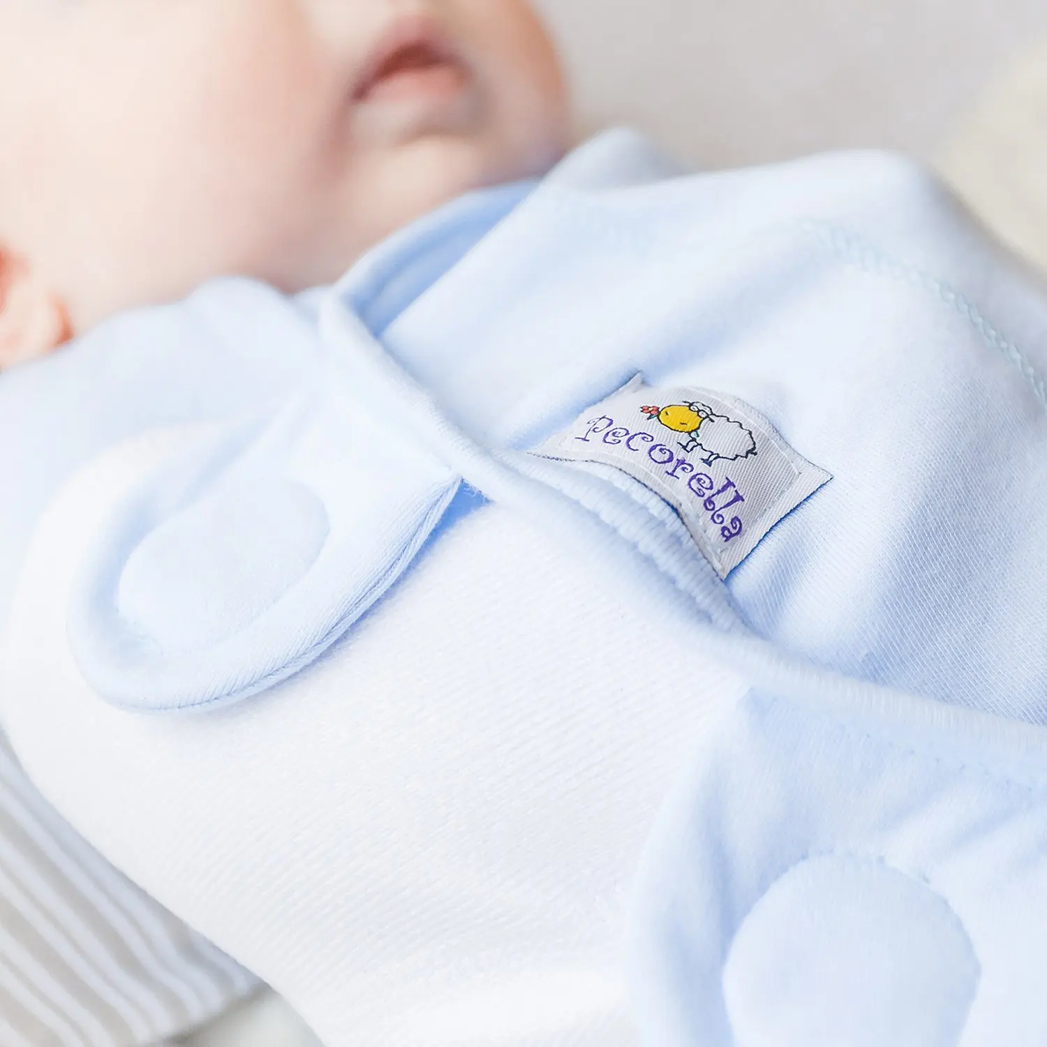 Пеленка Pecorella SwaddleFun на липучках XL 6.5-10кг Ocean Blue
