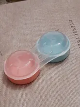 Lentillas para Cosplay de Halloween, lentes de contacto de Color avellanado, azul y rojo, 1 par (2 uds.)