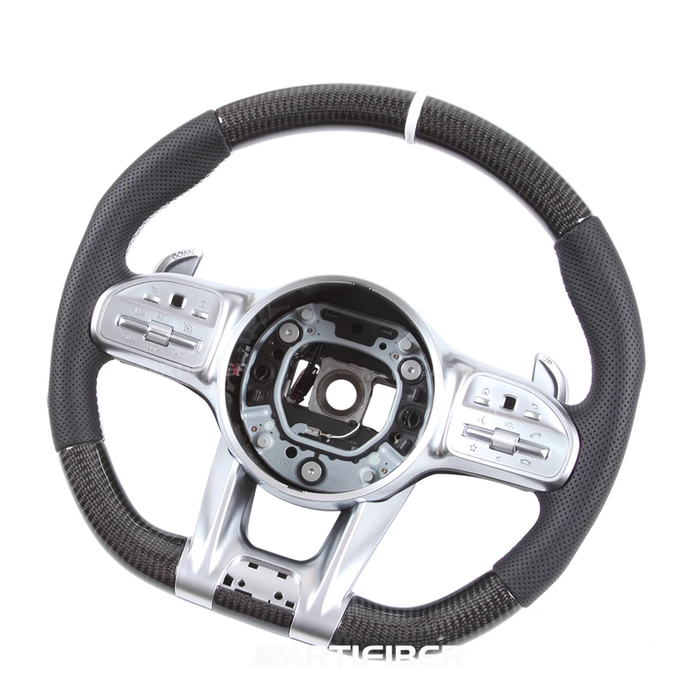 CARBON FIBER STEERING WHEEL 100 REAL CARBON COMPATIBLE WITH Benz AMG CF AliExpress