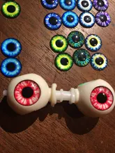 24 unids/lote 14mm Blyth muñeca ojos de Chips de vidrio delgado pupila ojo DIY accesorios BT109