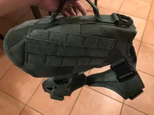 Dog-Harness Loop Dog-Molle-Vest Working Tactical with 2-Metal Buckle Hook Clip Handle