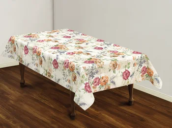

Waterproof Tablecloth Rose Patterned Pvc Tablecloth