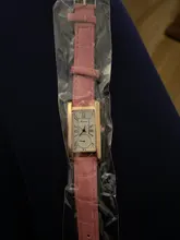 Reloj de moda para mujer, pulsera rectangular de cuero, de cuarzo, informal, sencillo, blanco, regalo