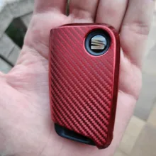 Funda de fibra de carbono para llave de coche, cubierta suave para Volkswagen de TPU, VW, Golf 7, mk7, Seat Ibiza, León, FR 2, Altea, Azteca, Skoda, Octavia, novedad