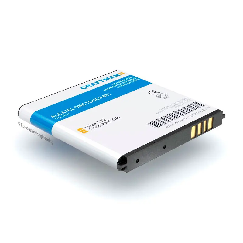 

Replacement Battery 1700mAh ALCATEL ONE TOUCH 6010 STAR/6010D STAR DUAL SIM/916D/928D/991/992D (CAB32A0000C1/TLiB32A)