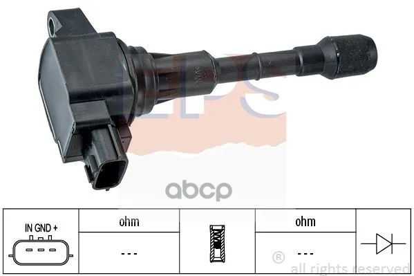 1.970.533_катушка Зажигания! Nissan Qashqai/Altima 1.2-2.5 01 Eps 1970533 EPS арт. 1970533