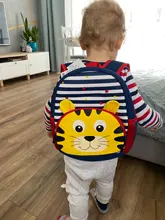 Lindo chico niño escuela bolsas mochila de jardín de niños niñas niños mochila 3D de dibujos animados de animales de