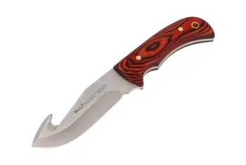 

Knife tooth BISONTE-11R MoVa steel blade 11,5 cm and coral wood handle.