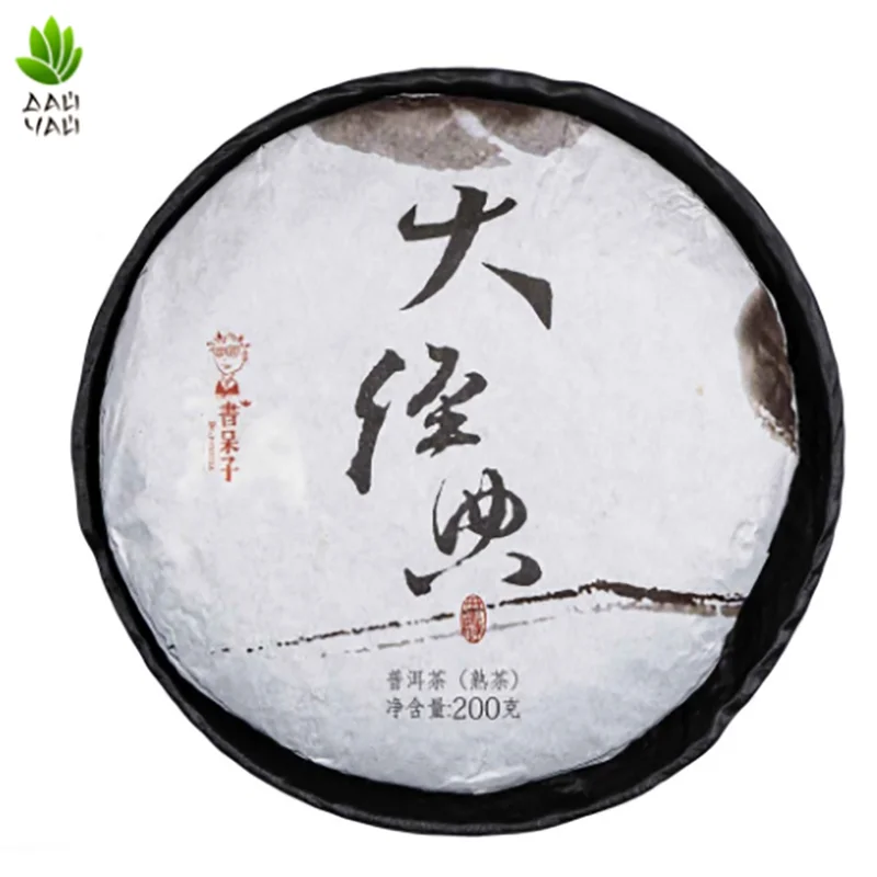 Шу пуэр Вне конкуренции 200г/блин 2019 год ч/ф Шудайзцы Shu Pu-erh Юньнань |