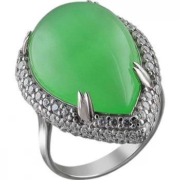 

Esthete ring with agate and cubic zirconia