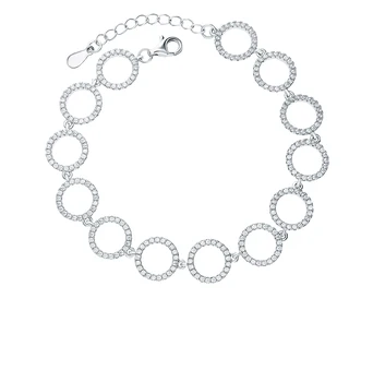 

Silver Bracelet with cubic zirconia sunlight sample 925