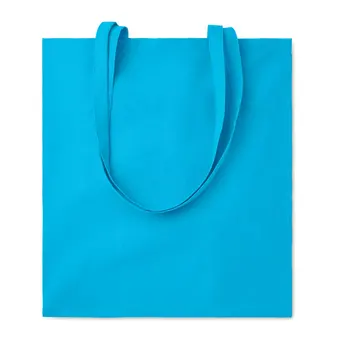 

Lot 25 PCs shopping Bag cotton 140 gsm COTT turquoise Measures 38X42 CM