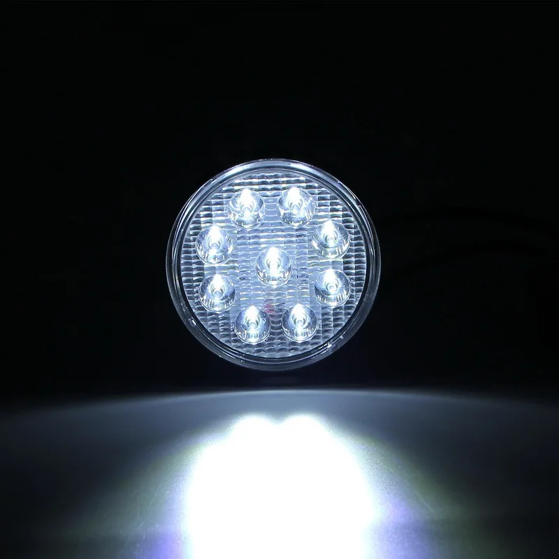 4 inch 27W round LED work light- flood light LED work light off-road vehicle light roof spotlight car headlights off-road