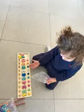Juguetes Educativos de madera para niños, juego de clasificación de bloques de matemáticas Montessori para bebés, rompecabezas de aprendizaje de pesca, regalo preescolar