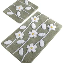 Коврики для ванной нескользящие Противоскользящие коврики противоскользящие Противоскользящие коврики Talia Naphtha 2'Li набор 60X100 см-50X60 см