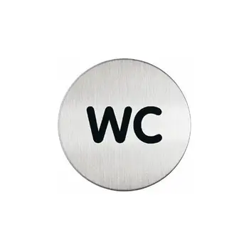 

Pictogram Dia 8,3cm 'wc' in acciaioDURABLE5.56