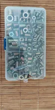 Tuercas de inserción de madera, cabezal hexagonal con brida, M4, M6, M8, M10, rosca de Zinc, surtido de 230 Uds.