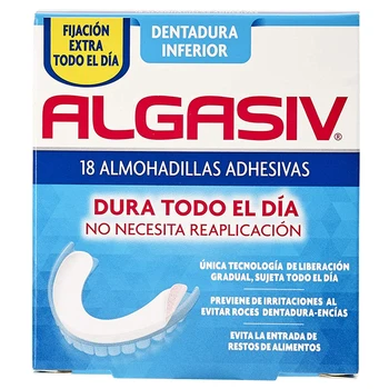 

Adhesive Denture Pads Inferior Algasiv (18 uds)