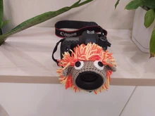 Lente de cámara de punto hecho a mano, anillo decorativo, diseño de cartón, utilería para fotos de bebé, juguete guía Adorable