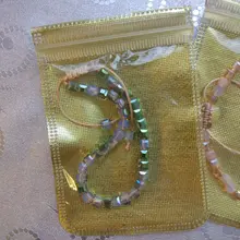 Pulsera con cuentas de cristal para mujer, longitud ajustable, 1 Uds., joyería hecha a mano