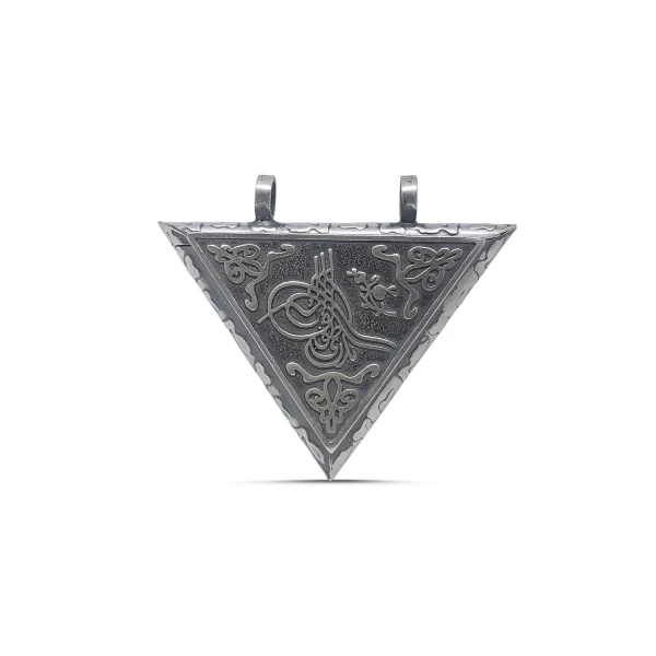 

Silver 925 Sterling Ottoman Monogram Pattern Amulet