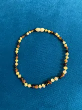 Collar de dentición hecho de ámbar báltico para el bebé - Simple de Paquetes - 3 Sizes - 10 Colors