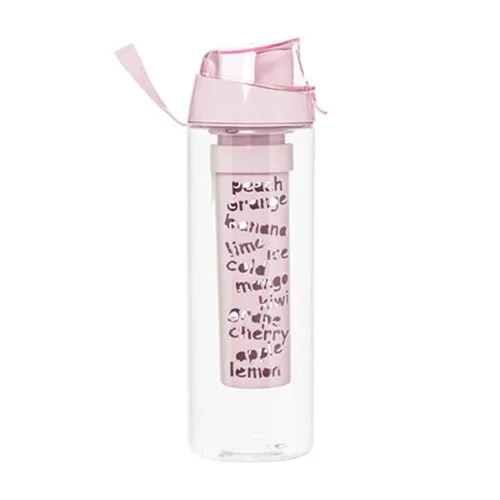 Detox Pink Бутылка для воды-пластиковая бутылка для воды-Спортивная бутылка-кувшин для воды для спортсменов - Цвет: Detox Pink