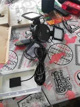 Solar-Light Remote-Control Solar-Garden-Lamps 3-Lamp-Head Outdoor Waterproof 60 Led 