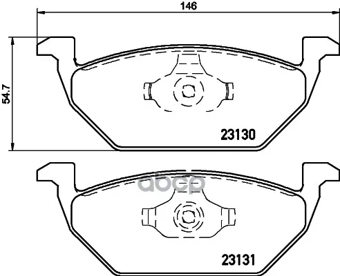 Колодки Тормозные Дисковые, Комплект Hella 8db355008591 HELLA арт. 8DB355008591