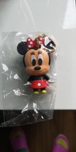 Disney-colgante de Mickey mouse para niños, llavero con forma de pato, bolsa de regalo pequeña, llavero, recuerdos de evento