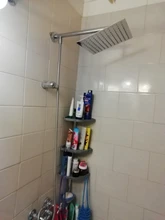 Arm-Bracket Bathroom-Faucet-Set Shower-Hose Wall-Mounted Rainfall Rozin Black Bar 150cm