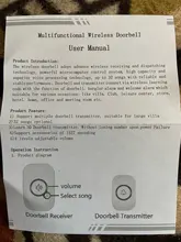 Timbre de puerta inalámbrico FUERS M557, 433Mhz, para hogar, bienvenida, 150M de largo, 32 canciones