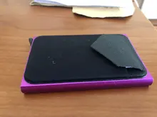 BONAMIE-cartera de aluminio delgada con elasticidad trasera, tarjetero de identificación, Mini RFID, Pop-up automático