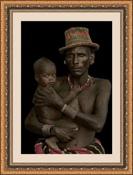 

CROSS STITCH KIT PANDATHREAD Ethnic and Tribes 2045