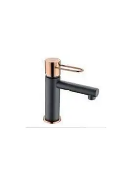 

SINK MIXER TAP MILOS BLACK ROSE GOLD