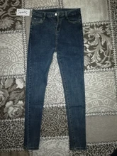 Gray Jeans Pencil-Pants Stretch Skinny Black High-Waist Korean Plus-Size Fashion Woman