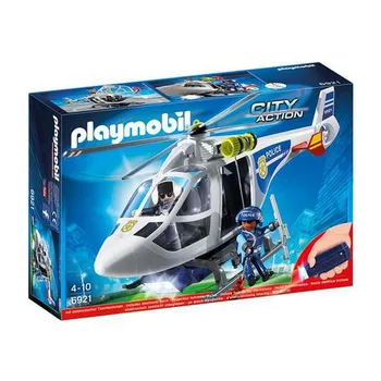 

Helicopter City Action Police Playmobil 6921 LED White