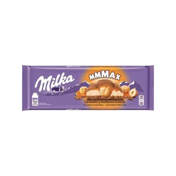 

Milka caramel and whole hazelnuts