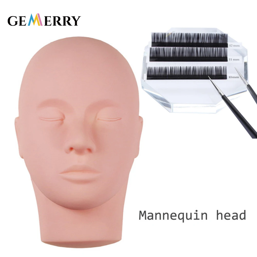 Professional Head Dummy for Eyelash Extension Mannequin Soft Training