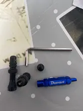 Deemount-2 uds. Schrader de válvulas A/V, 40/60mm, CNC, pezón anodizado mecanizado para llantas sin cámara para bicicleta de montaña y carretera