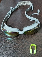 Gafas de natación antiniebla profesional para adultos, lentes de natación negras con tapones para los oídos, Clip para la nariz, gafas de natación de silicona electrochapadas