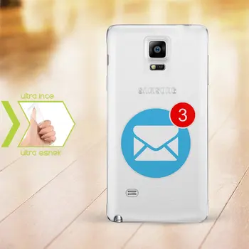 

Personalized Custom Samsung Galaxy Note 4 Slim Clear Silicone Phone Cover (Mesaj-2)